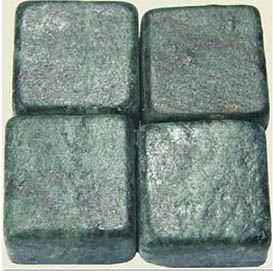 Marmormosaik 15x15x8 neu 4mm Verde Jade 250gr (hart)